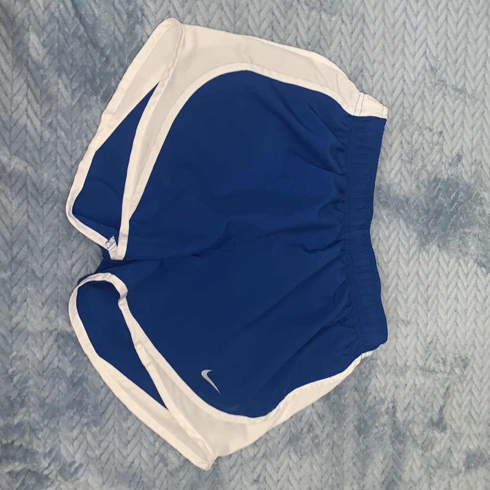 SOLD • BLUE/WHITE NIKE SHORTS